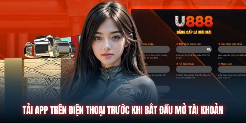 Tải app trên điện thoại trước khi bắt đầu mở tài khoản